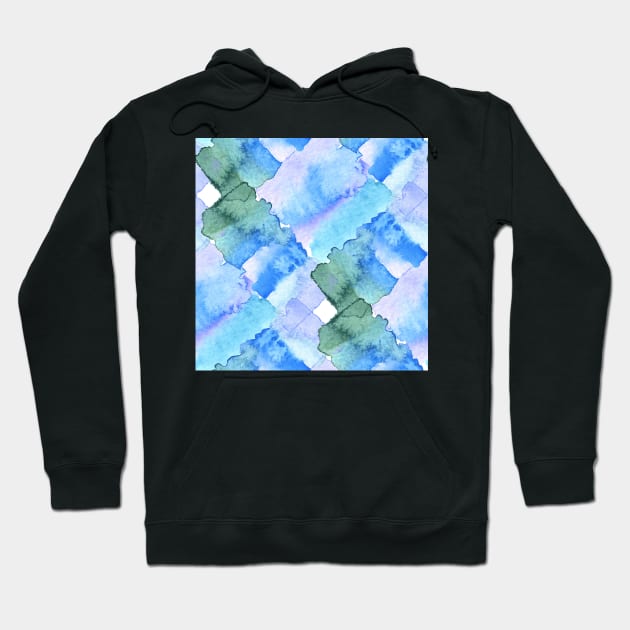 Watercolor chaotic shapes Hoodie by krinichnaya
